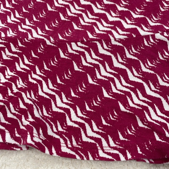 Talbots red stripe short sleeves top blouse tee shirt medium - Picture 11 of 11